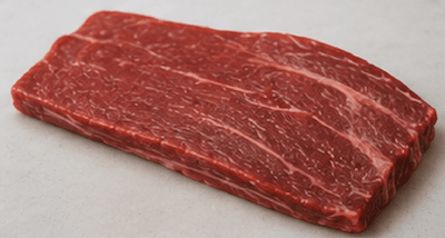A cut of meat from the flank side of an animal