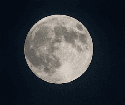 The full moon in a night sky — lunar