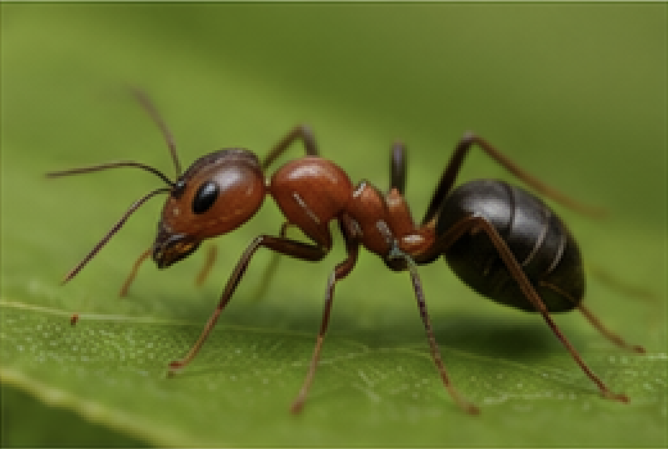 An ant — a small insect