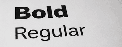 bold · bald