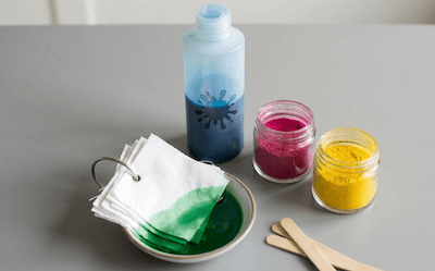 Hair being coloured with dye — vibrant colour