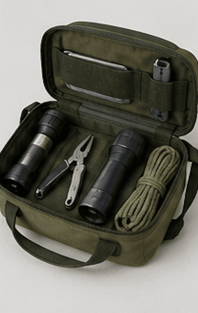 A toolkit or set of equipment