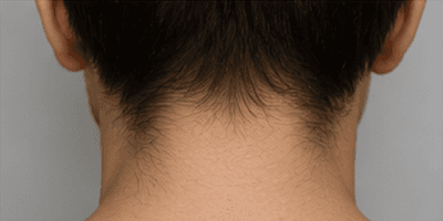 The back of a person's neck — the nape
