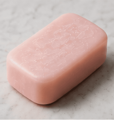 A bar of soap with lather