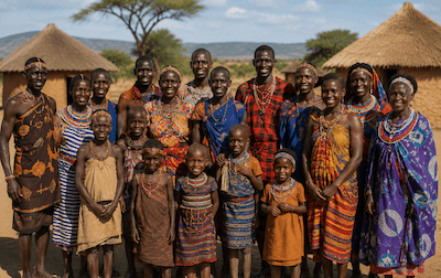 People gathered together — a tribe or community