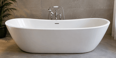 A round tub or bathtub